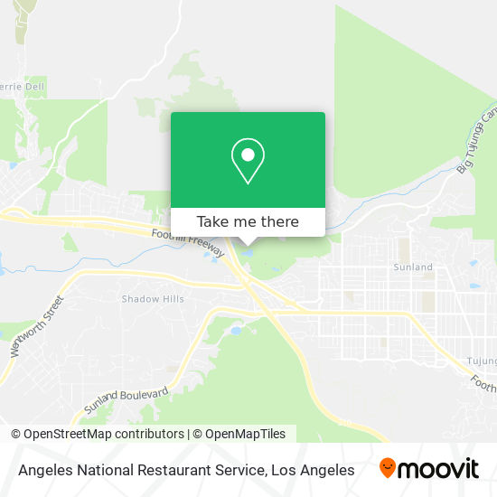 Angeles National Restaurant Service map