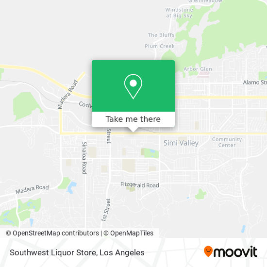 Southwest Liquor Store map