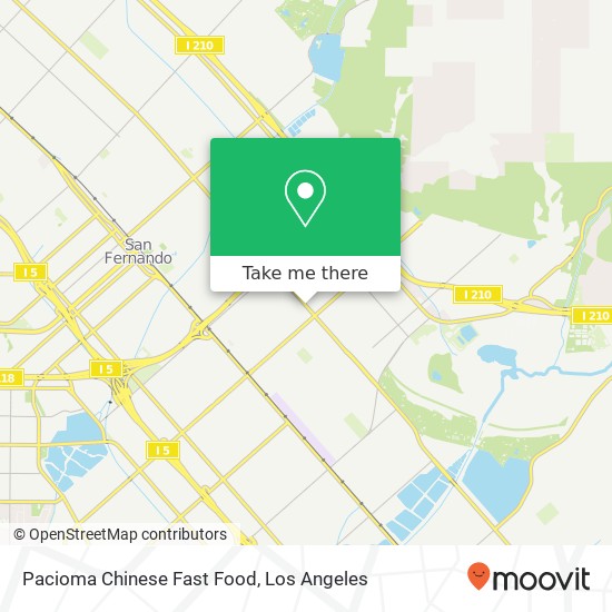 Mapa de Pacioma Chinese Fast Food, 11260 Glenoaks Blvd Pacoima, CA 91331