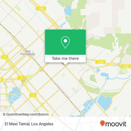 Mapa de El Mexi Tamal, 11210 Glenoaks Blvd Los Angeles, CA 91331