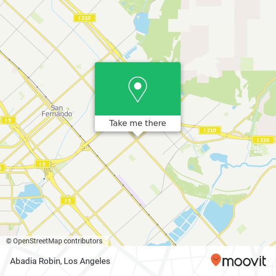 Mapa de Abadia Robin, 12775 Van Nuys Blvd Pacoima, CA 91331