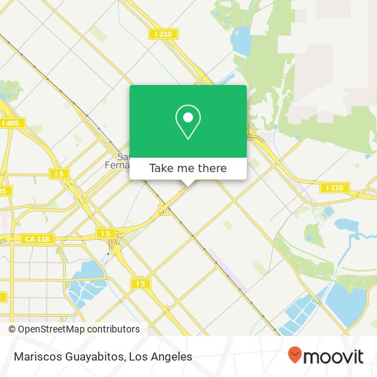 Mapa de Mariscos Guayabitos, Paxton St Pacoima, CA 91331