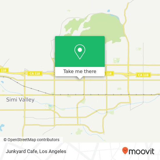 Mapa de Junkyard Cafe, 2585 Cochran St Simi Valley, CA 93065