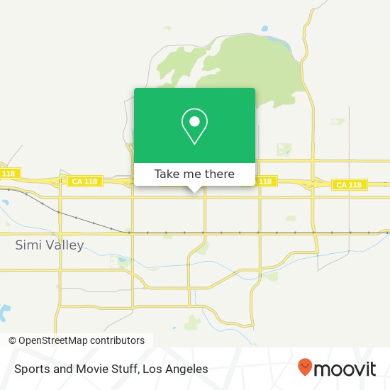 Mapa de Sports and Movie Stuff, 2585 Cochran St Simi Valley, CA 93065