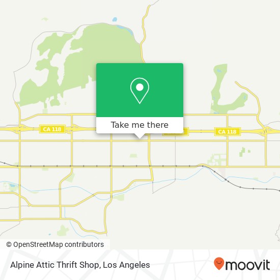 Mapa de Alpine Attic Thrift Shop, 3885 Cochran St Simi Valley, CA 93063