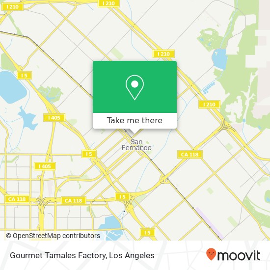 Mapa de Gourmet Tamales Factory, 119 N Maclay Ave San Fernando, CA 91340