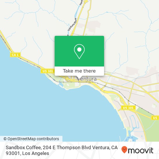 Sandbox Coffee, 204 E Thompson Blvd Ventura, CA 93001 map