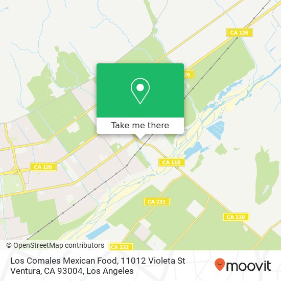 Los Comales Mexican Food, 11012 Violeta St Ventura, CA 93004 map