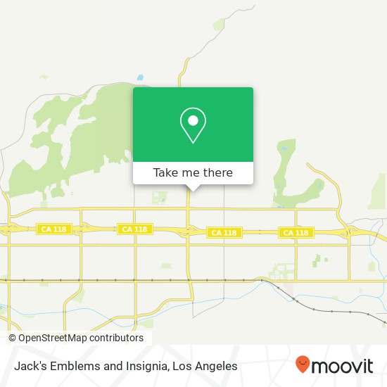 Mapa de Jack's Emblems and Insignia, 2980 Tapo Canyon Rd Simi Valley, CA 93063