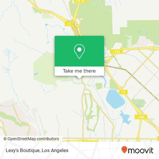 Mapa de Lexy's Boutique, 13131 Whistler Ave Granada Hills, CA 91344