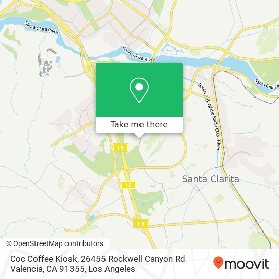 Coc Coffee Kiosk, 26455 Rockwell Canyon Rd Valencia, CA 91355 map