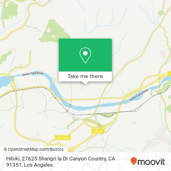 Mapa de Hibiki, 27625 Shangri la Dr Canyon Country, CA 91351