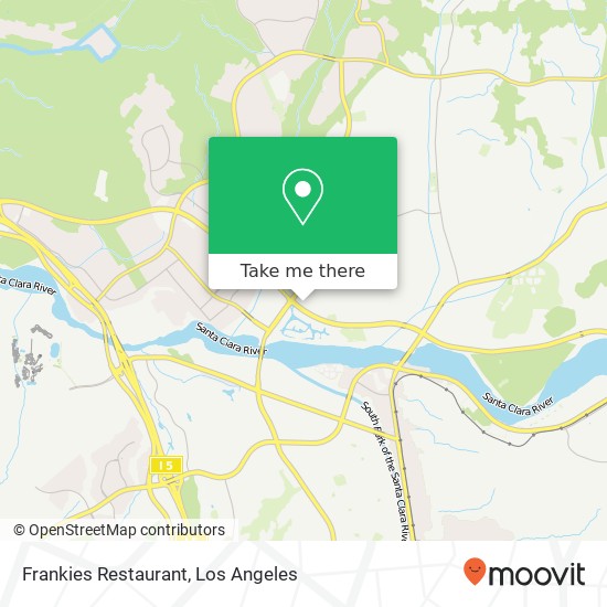 Mapa de Frankies Restaurant, 24025 Newhall Ranch Rd Santa Clarita, CA 91354