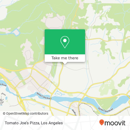 Mapa de Tomato Joe's Pizza, 27732 McBean Pkwy Santa Clarita, CA 91354