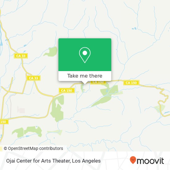 Ojai Center for Arts Theater map