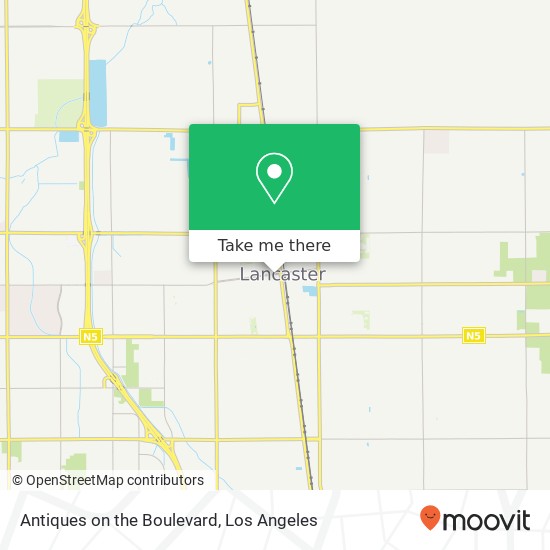 Mapa de Antiques on the Boulevard, 520 W Lancaster Blvd Lancaster, CA 93534