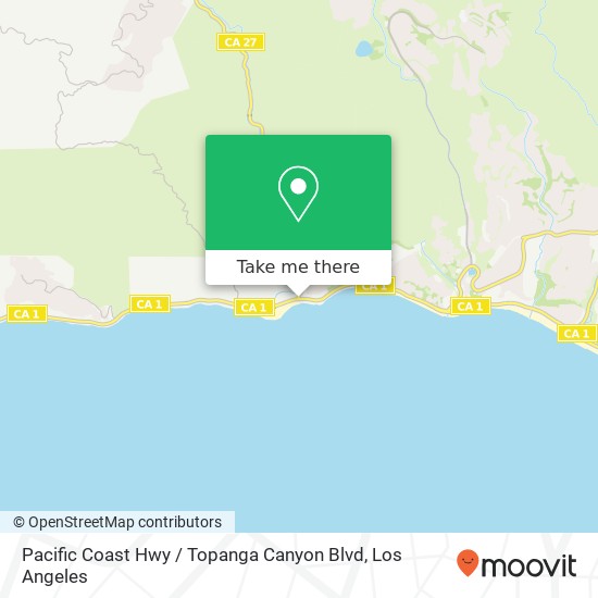 Pacific Coast Hwy / Topanga Canyon Blvd map
