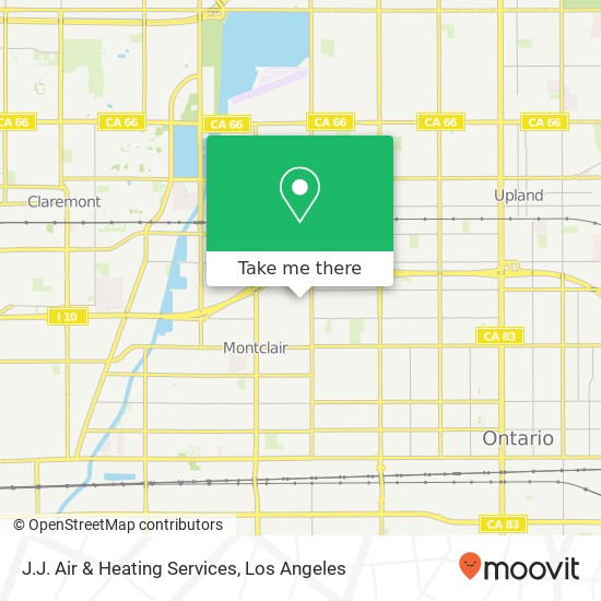 J.J. Air & Heating Services map