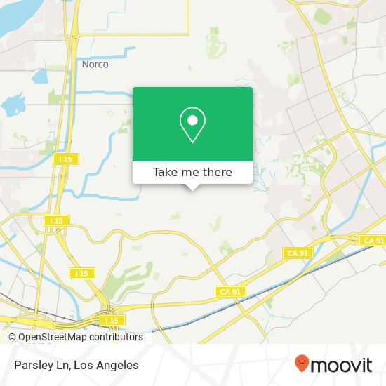 Parsley Ln map