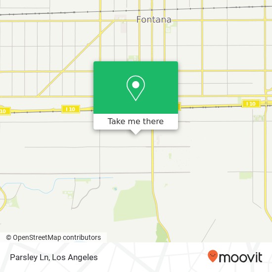 Parsley Ln map