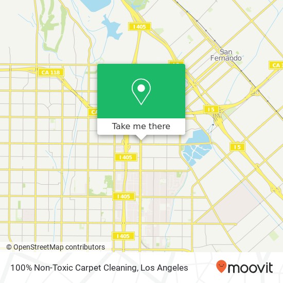 100% Non-Toxic Carpet Cleaning map