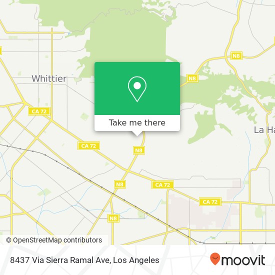 Mapa de 8437 Via Sierra Ramal Ave