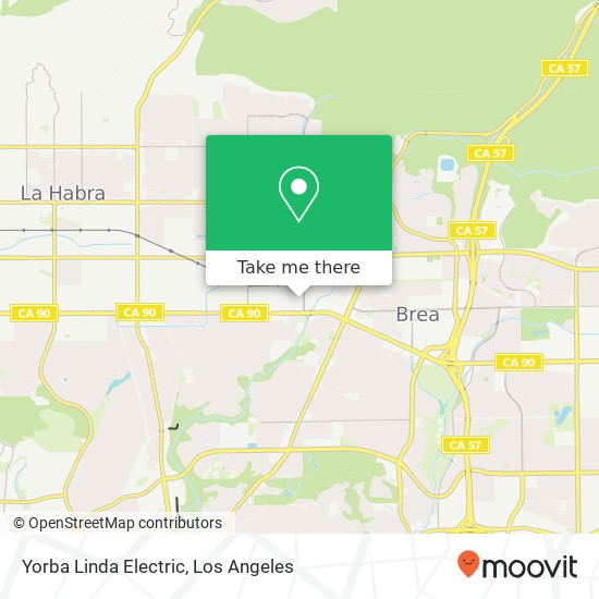 Mapa de Yorba Linda Electric