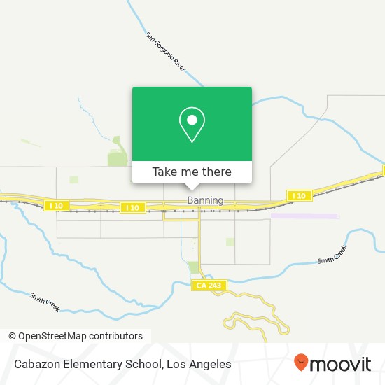 Cabazon Elementary School map