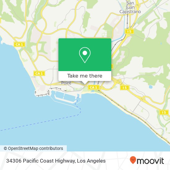 Mapa de 34306 Pacific Coast Highway