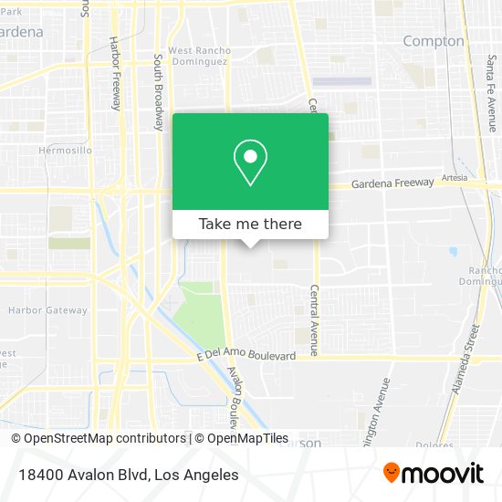 18400 Avalon Blvd map