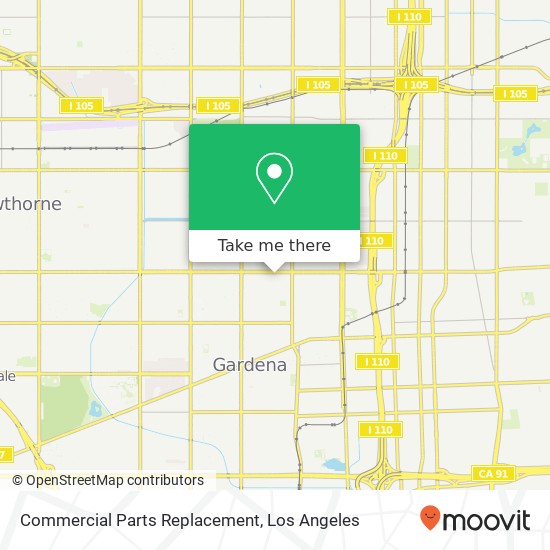 Mapa de Commercial Parts Replacement