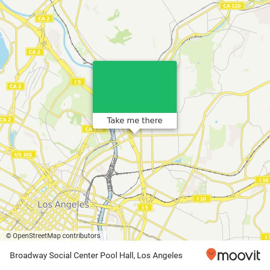 Broadway Social Center Pool Hall map