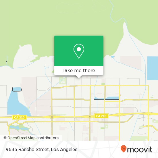 9635 Rancho Street map