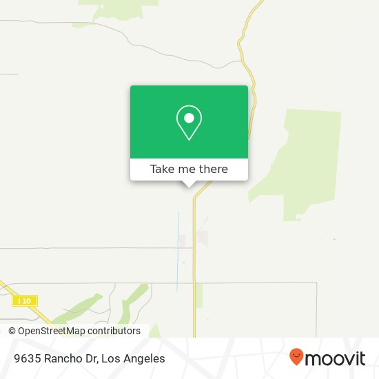 Mapa de 9635 Rancho Dr