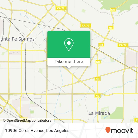 Mapa de 10906 Ceres Avenue