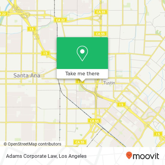 Mapa de Adams Corporate Law