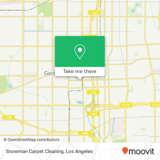 Snowman Carpet Cleaning map