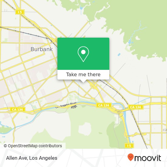 Mapa de Allen Ave