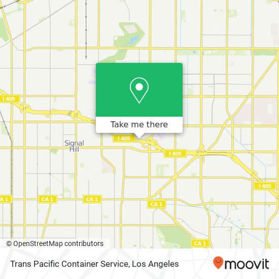 Trans Pacific Container Service map