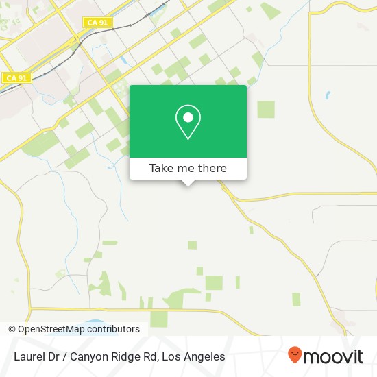 Laurel Dr / Canyon Ridge Rd map