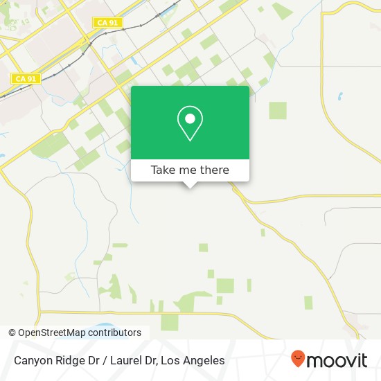 Mapa de Canyon Ridge Dr / Laurel Dr