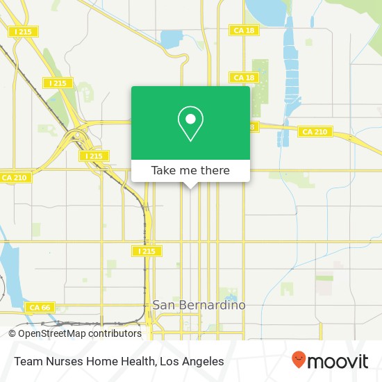 Team Nurses Home Health map