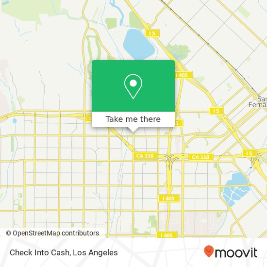 Check Into Cash map