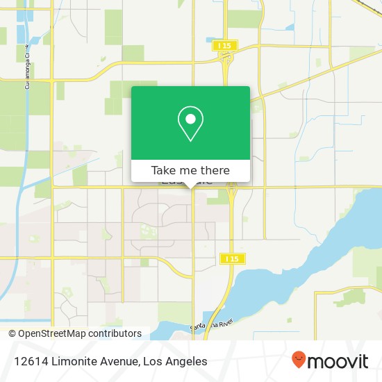 Mapa de 12614 Limonite Avenue