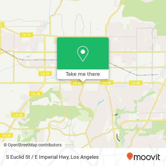 Mapa de S Euclid St / E Imperial Hwy
