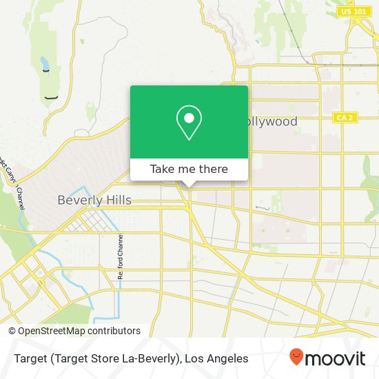 Mapa de Target (Target Store La-Beverly)