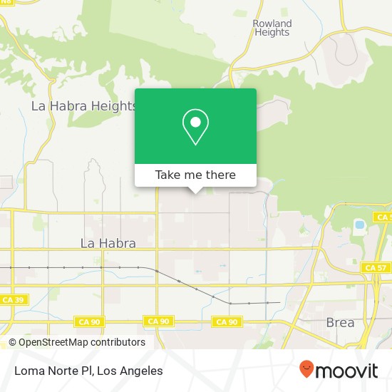 Loma Norte Pl map
