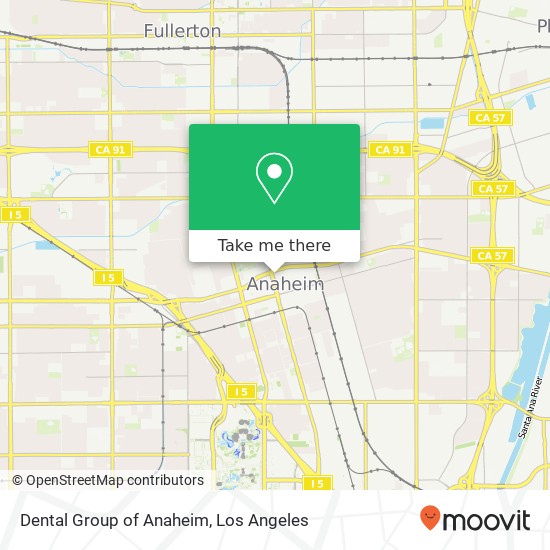 Mapa de Dental Group of Anaheim