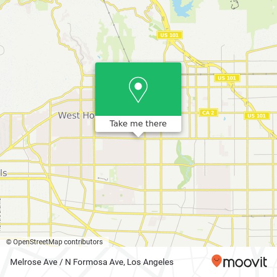 Melrose Ave / N Formosa Ave map