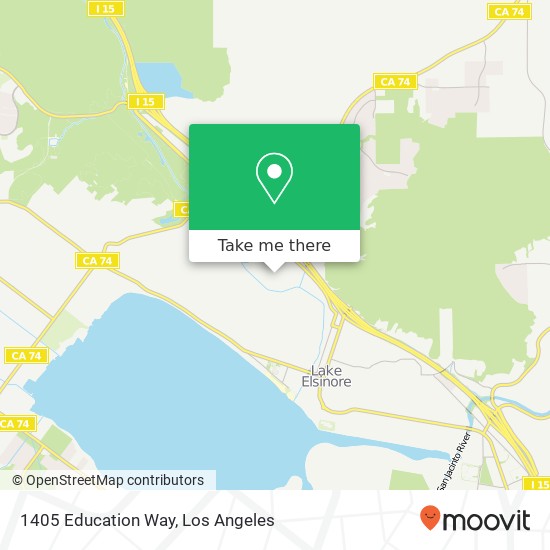 Mapa de 1405 Education Way